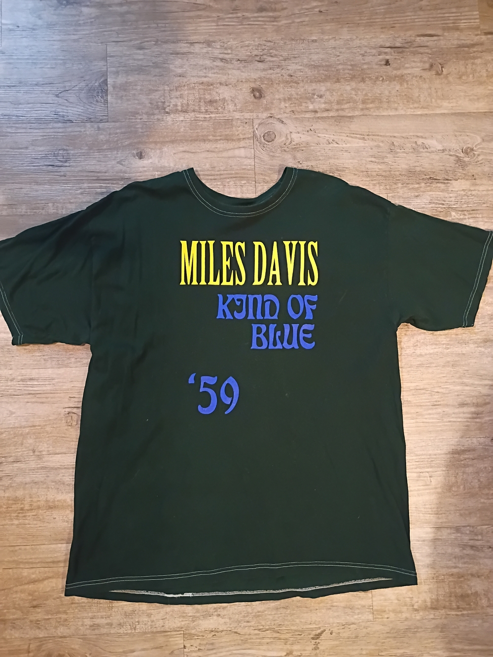 Miles Davis 'Kind of Blue' Graphic Tee - Dark Green